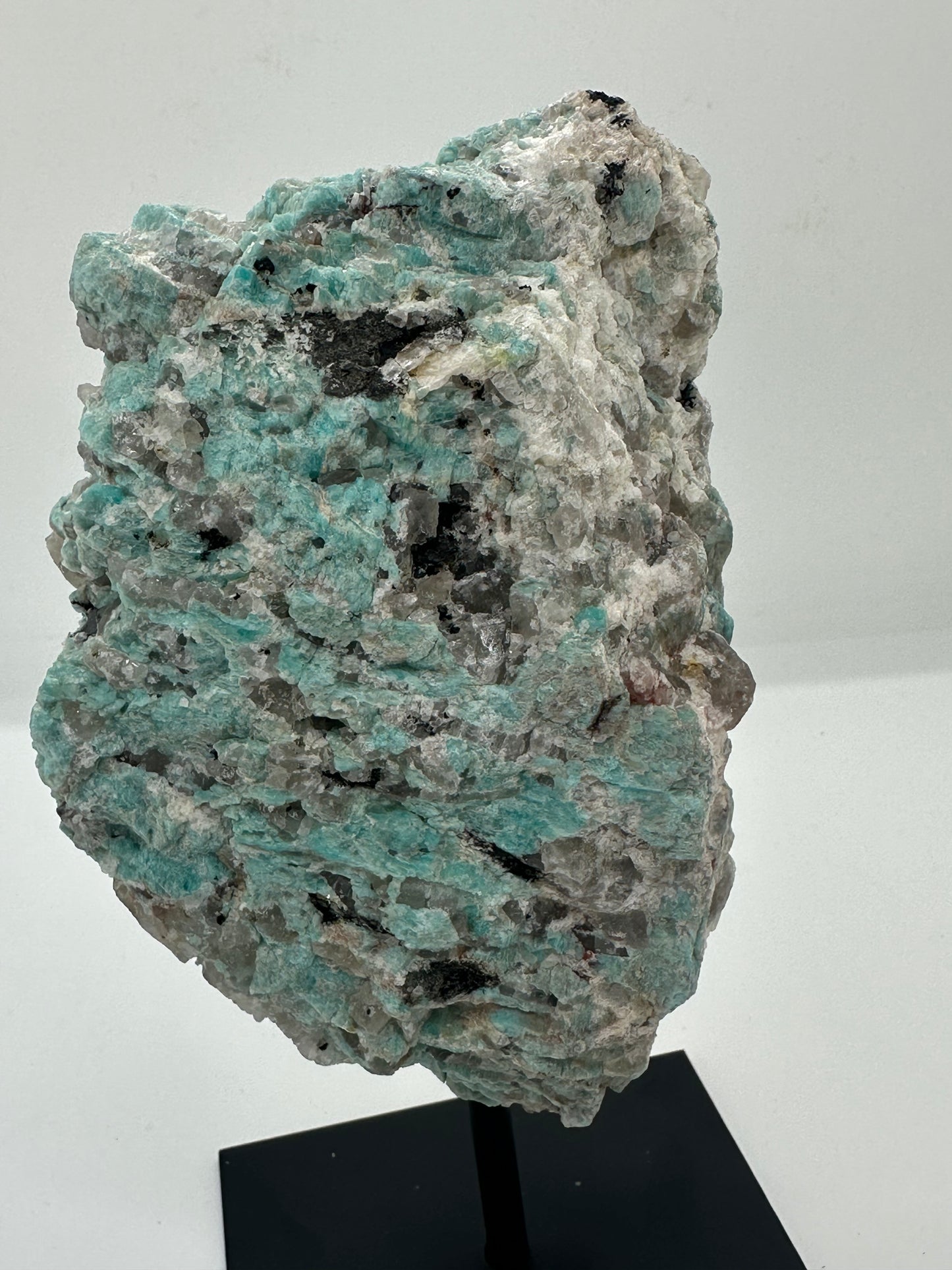 Amazonite on stand Large, Raw