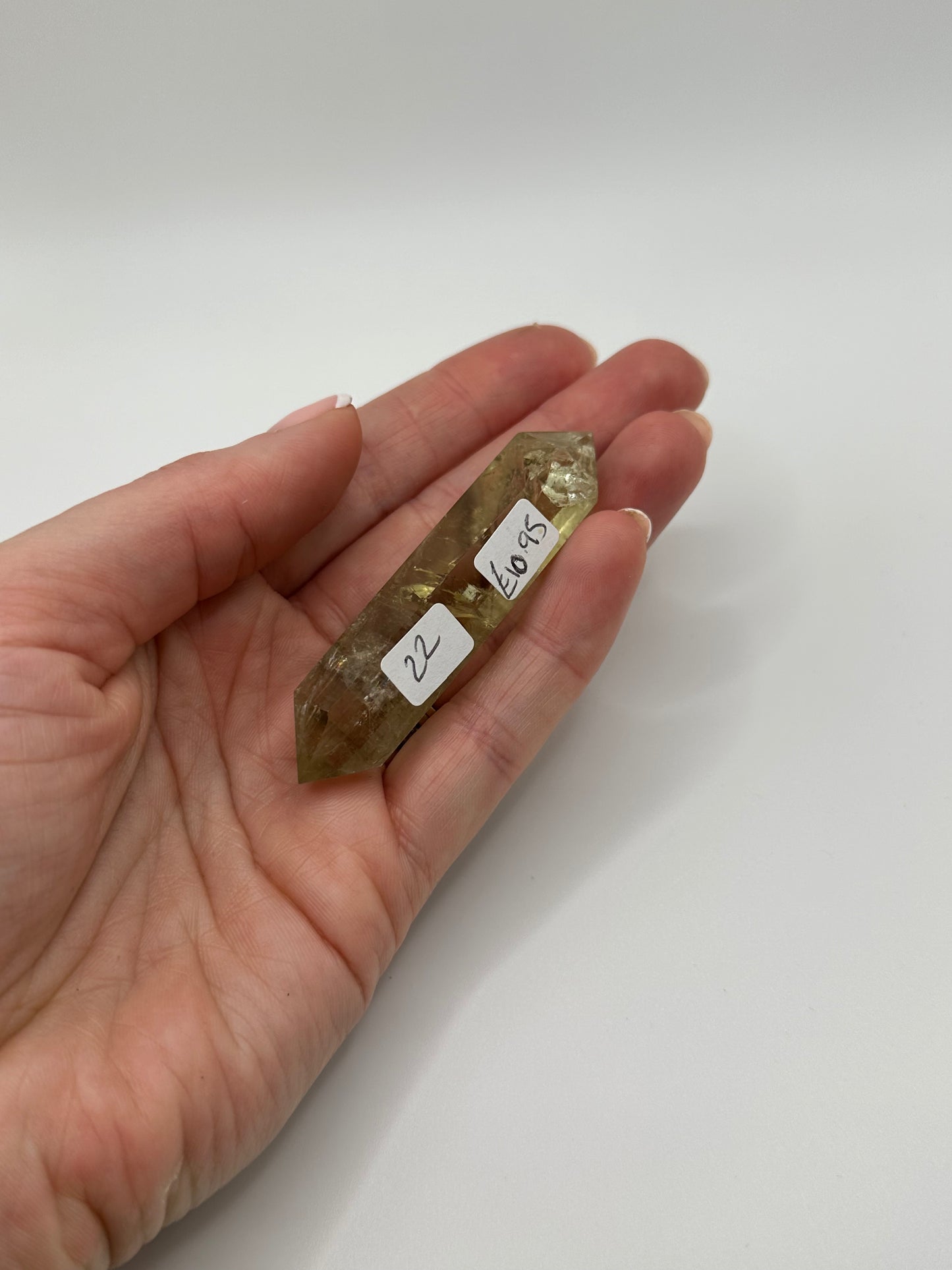 Lemon Quartz Double Terminated Point