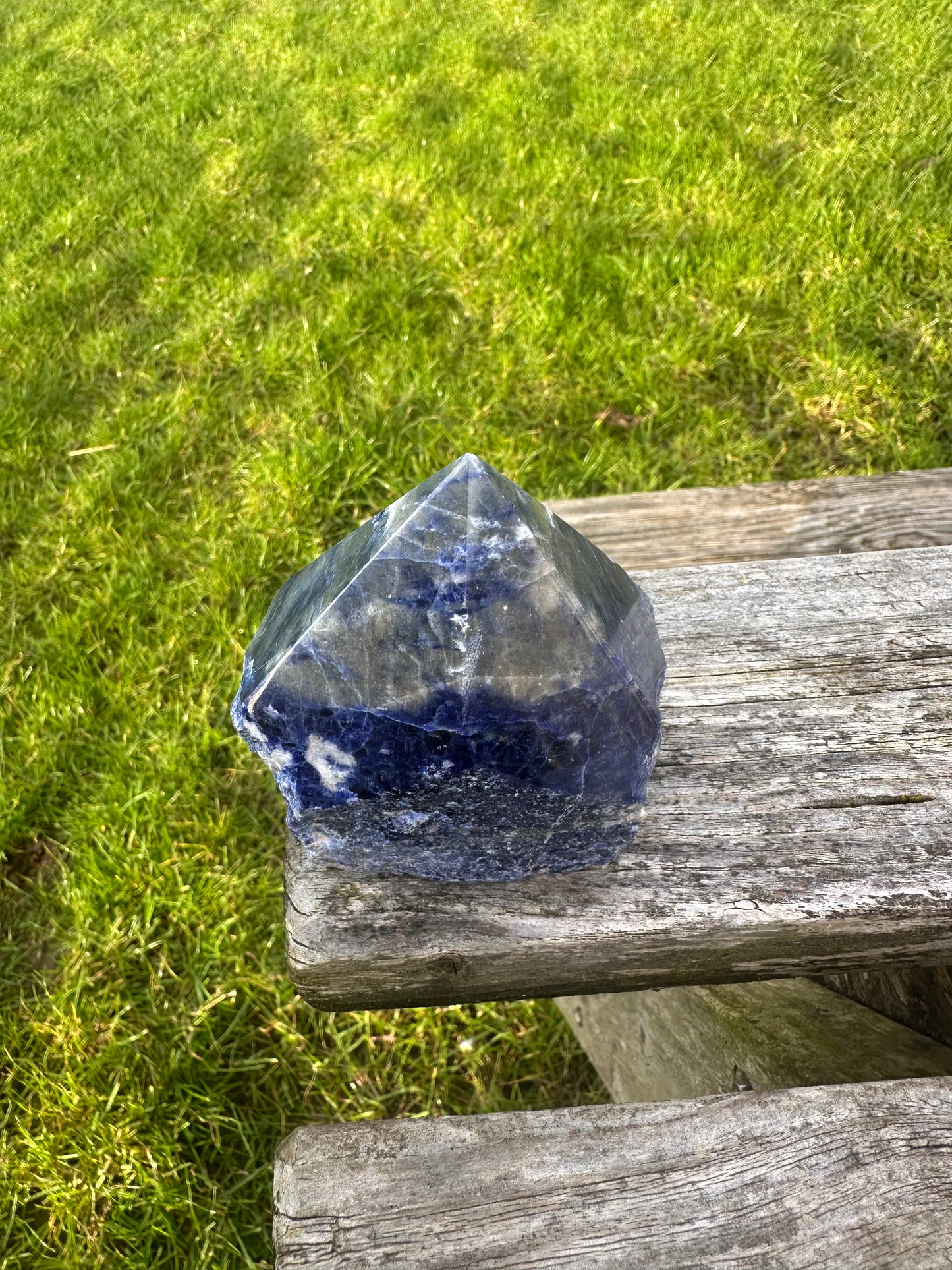 Sodalite Rough Polished Point