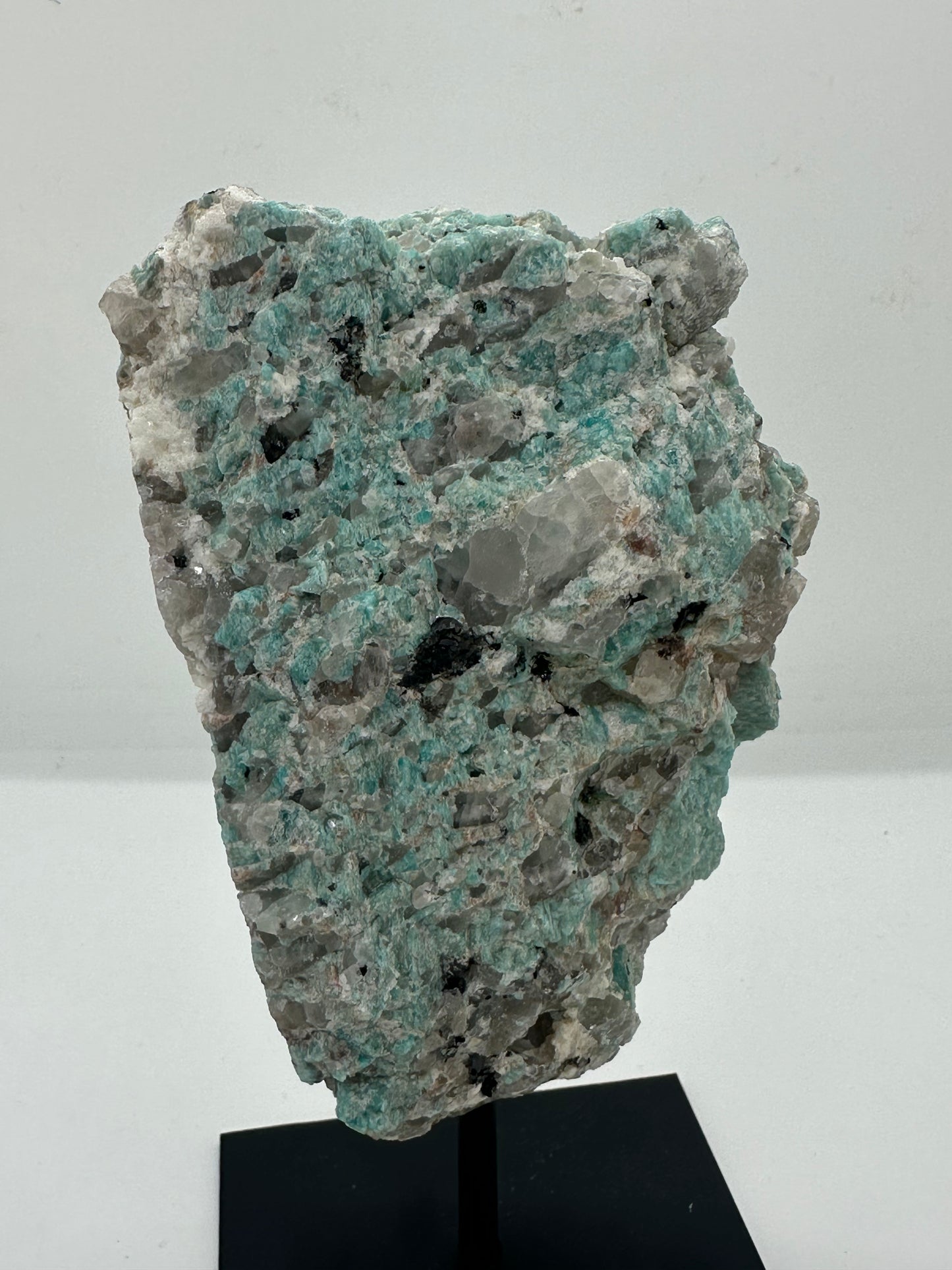 Amazonite on stand Large, Raw