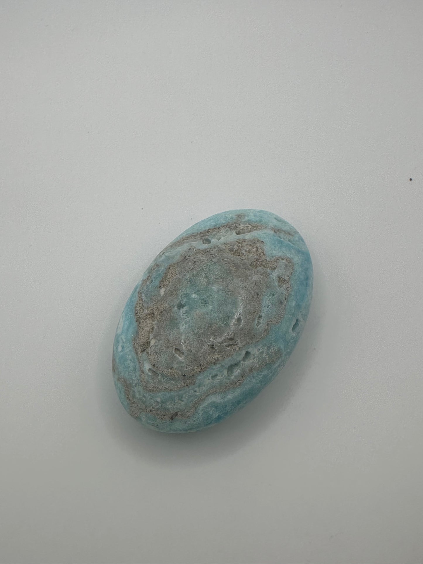 Blue Aragonite Palmstone