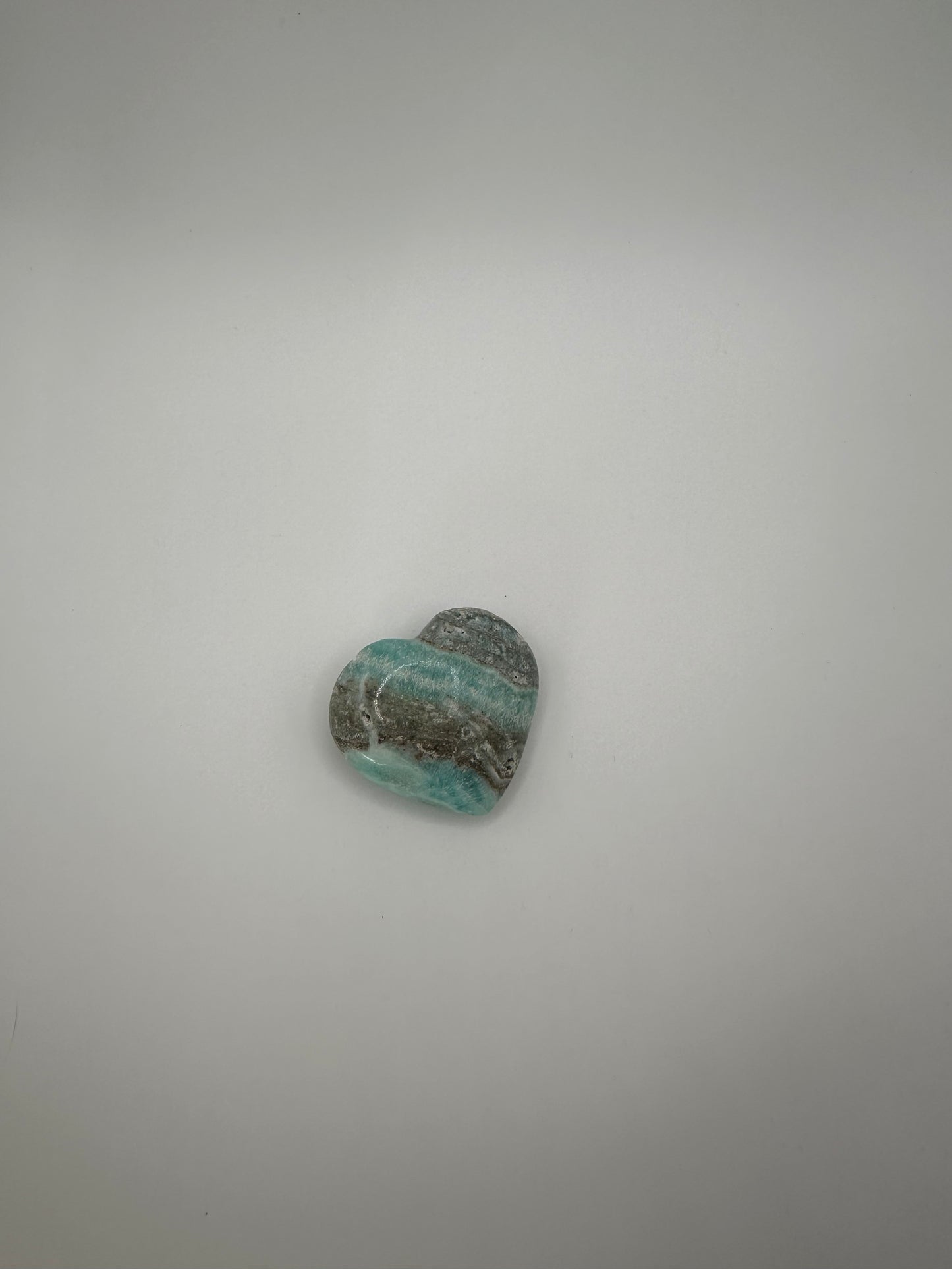 Blue Aragonite Heart (Extra Small)