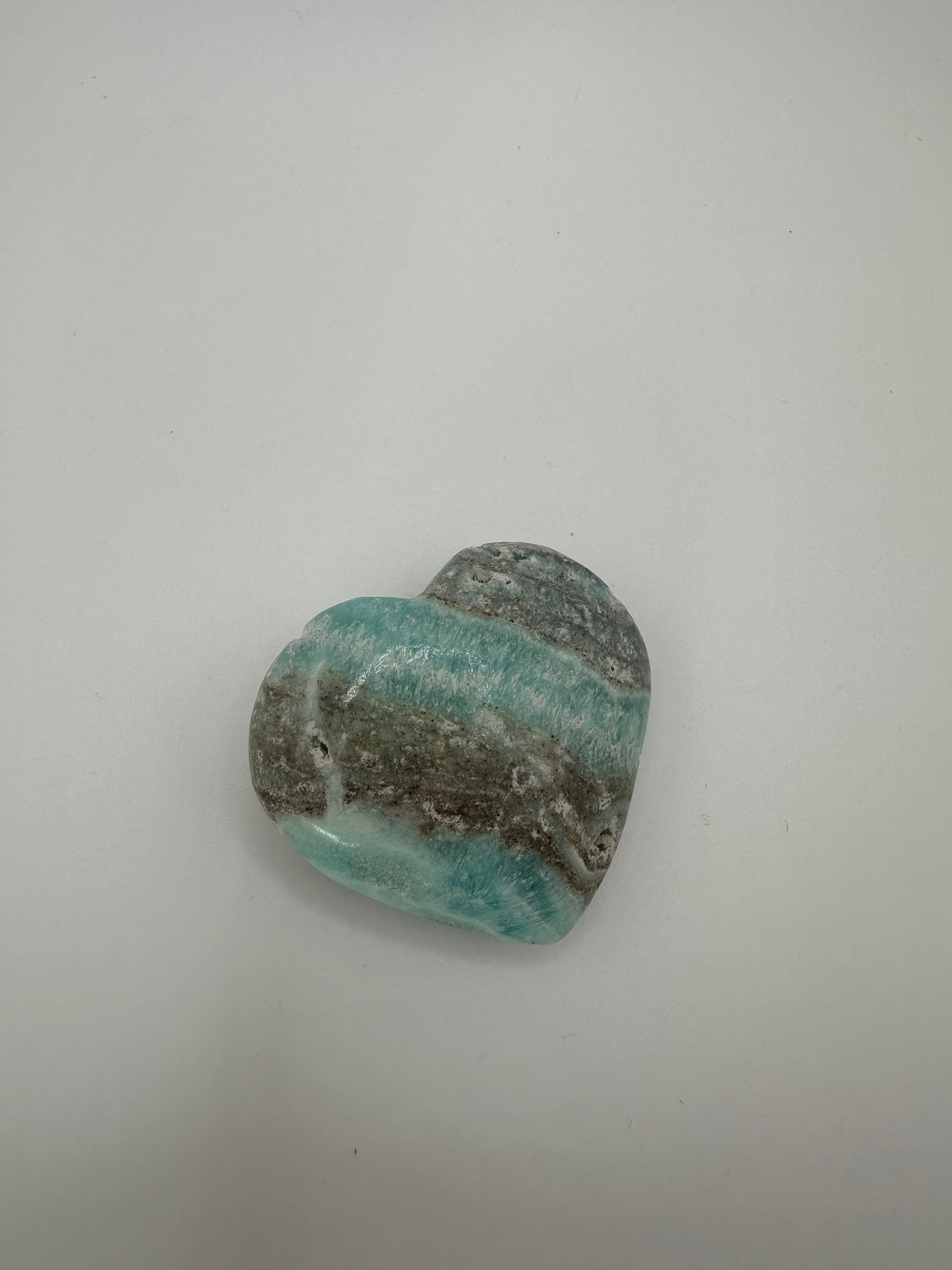Blue Aragonite Heart (Extra Small)
