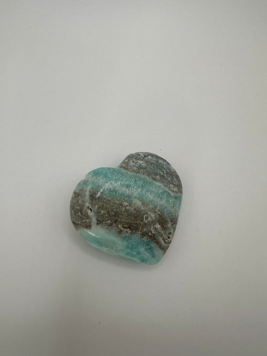 Blue Aragonite Heart (Extra Small)