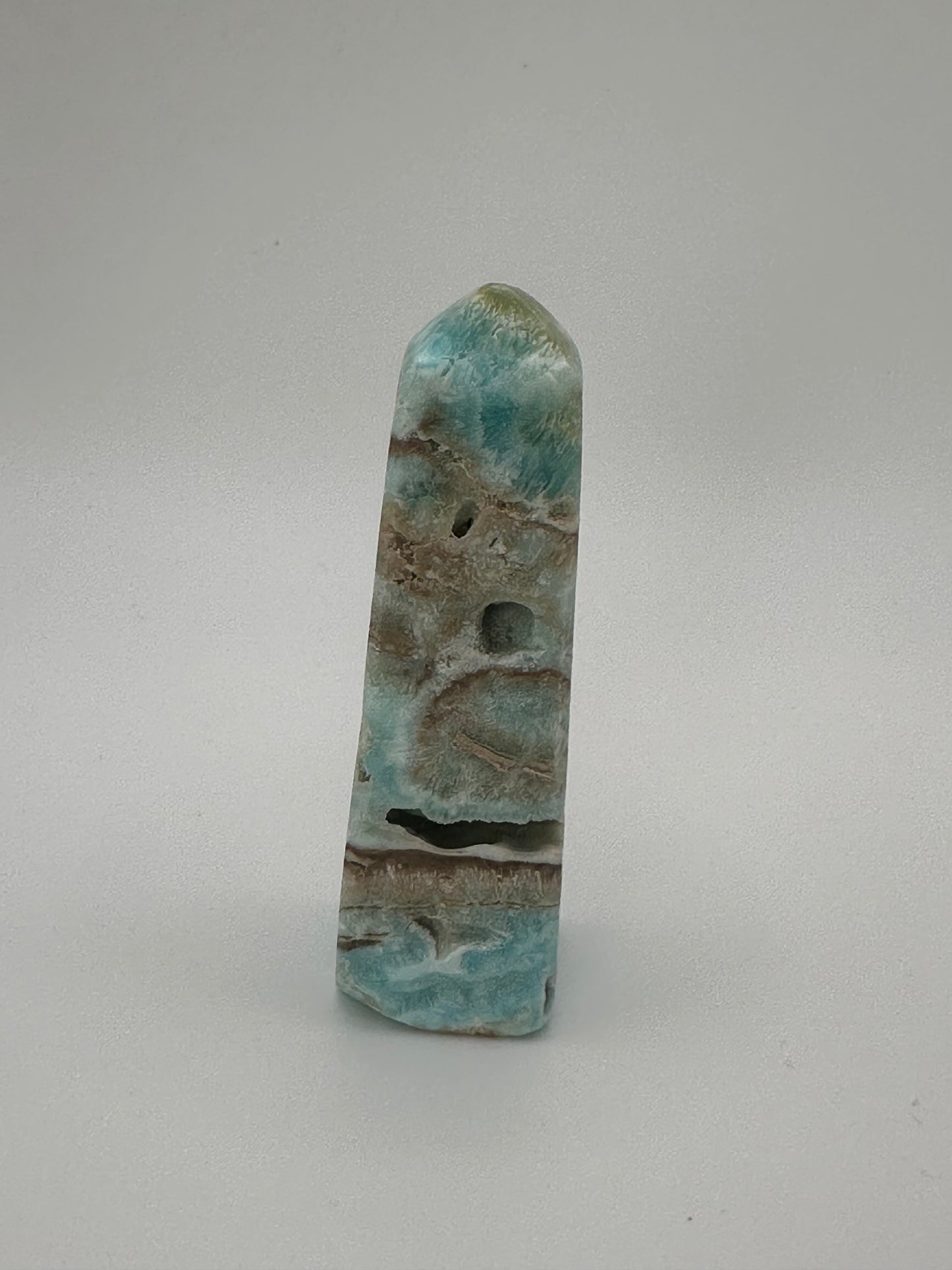 Blue Aragonite Polished Obelisk