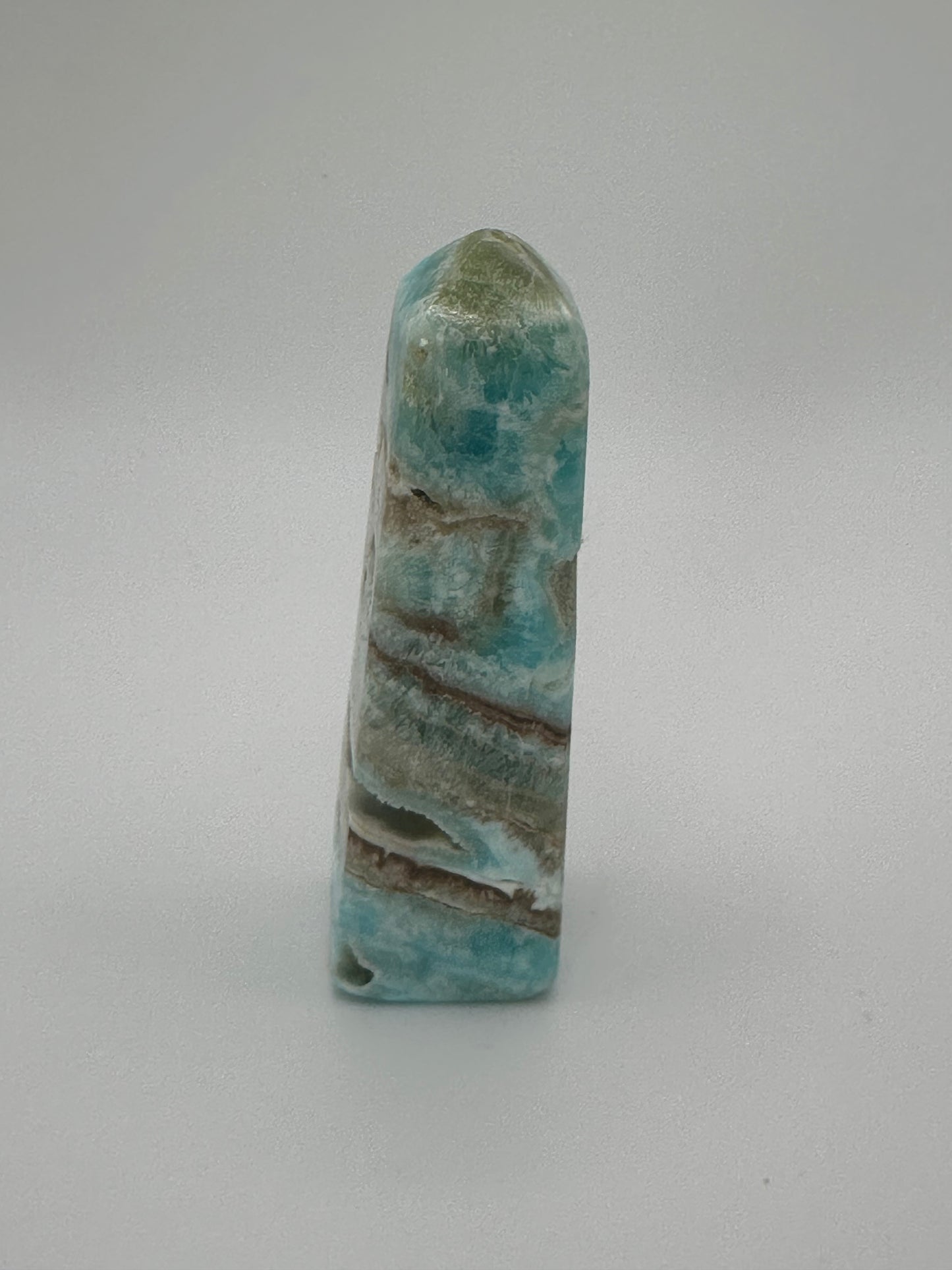 Blue Aragonite Polished Obelisk
