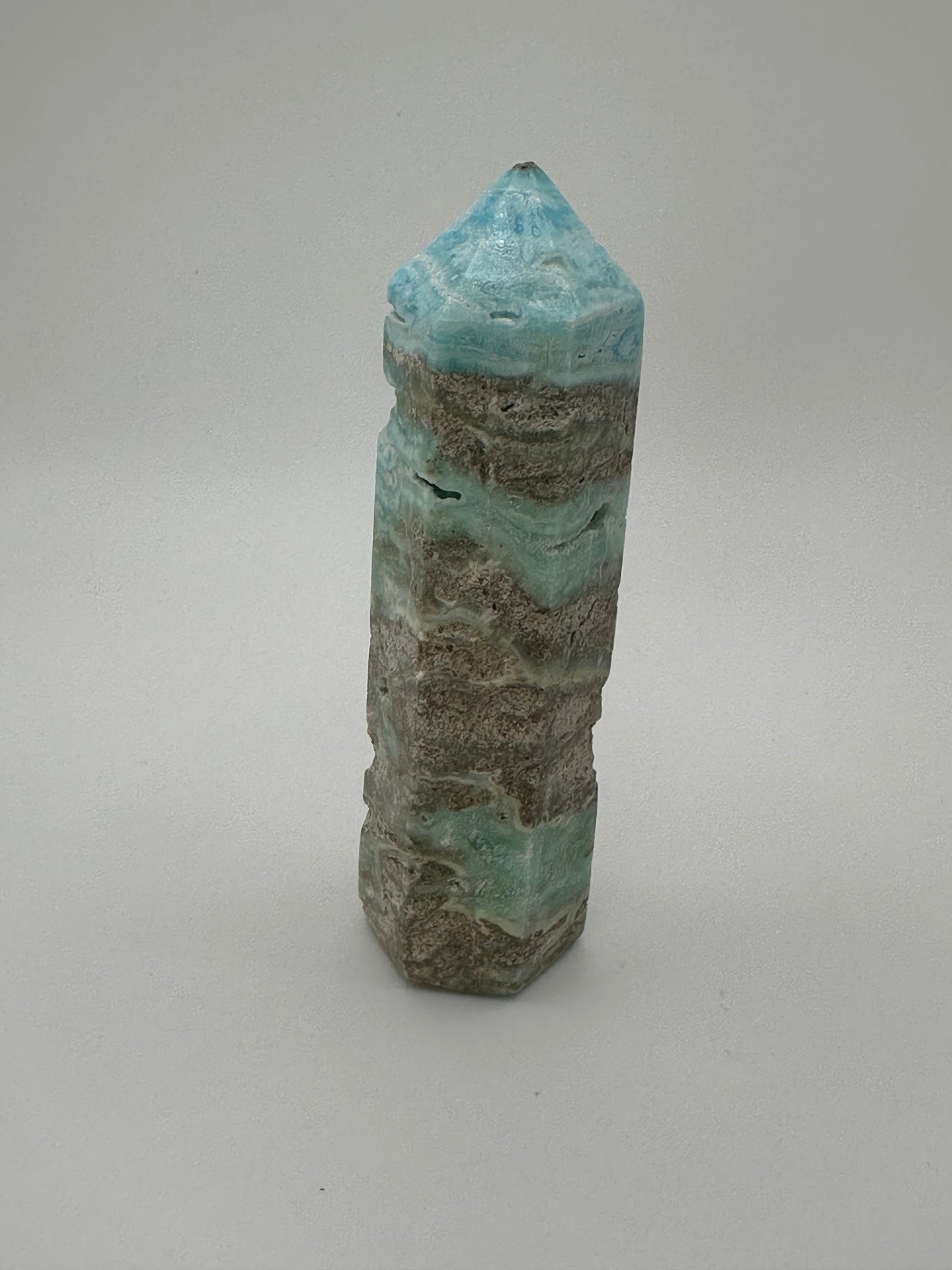 Blue Aragonite Polished Point