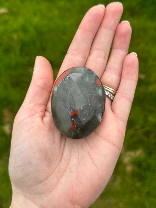 African Bloodstone Palmstone