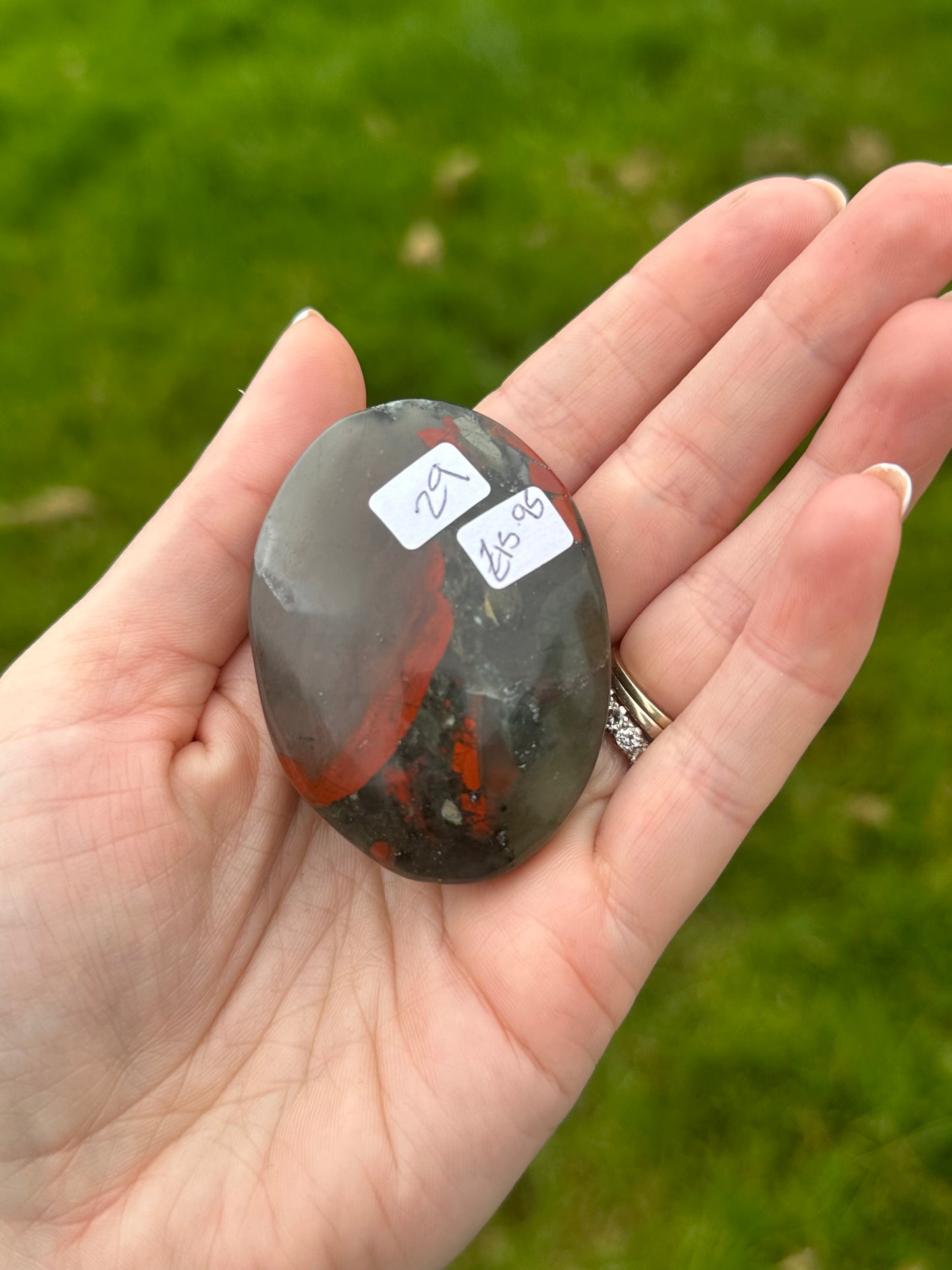 African Bloodstone Palmstone