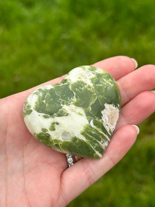 Tremolite Polished Heart