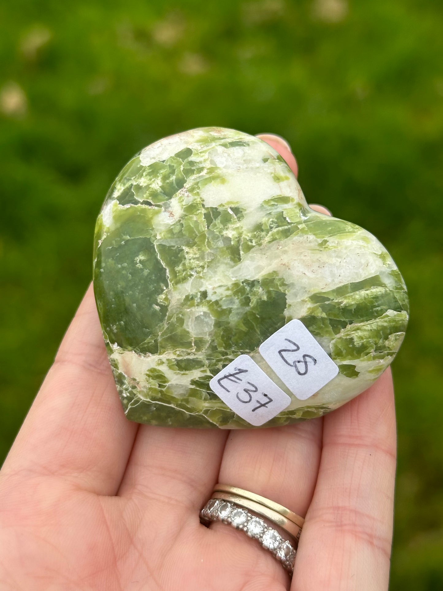 Tremolite Polished Heart