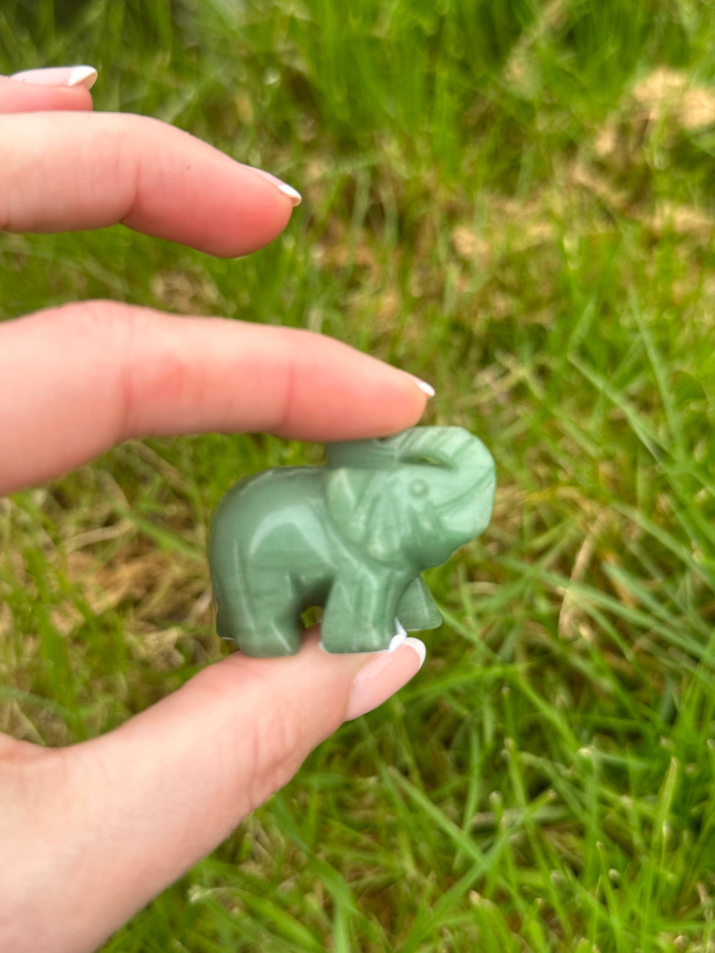 Green Aventurine Elephant