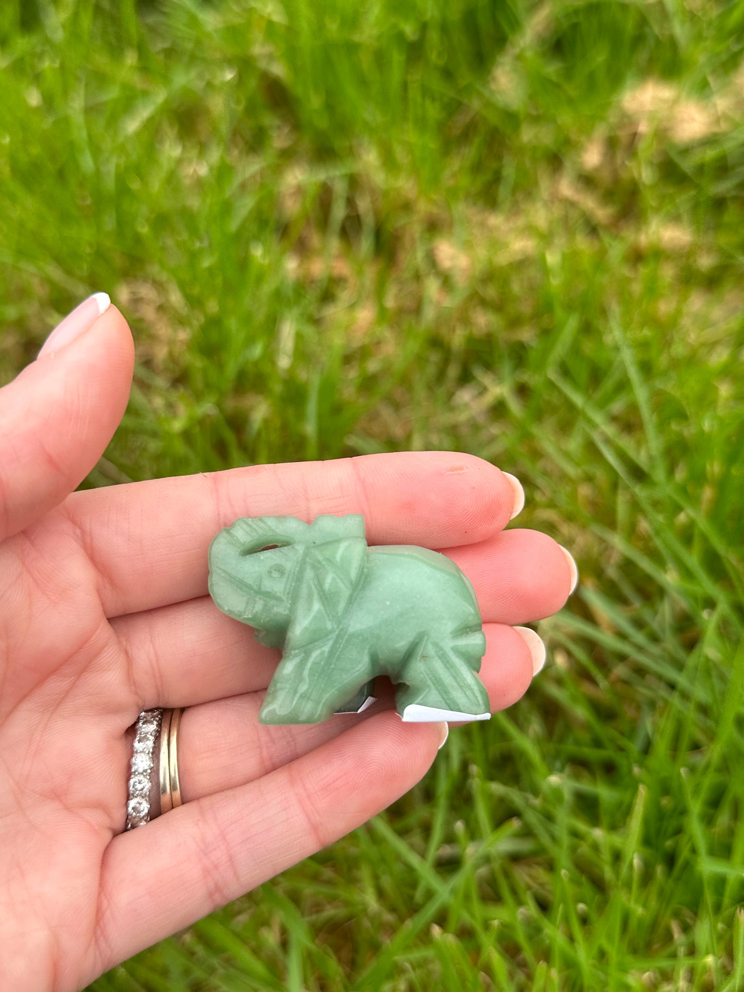 Green Aventurine Elephant