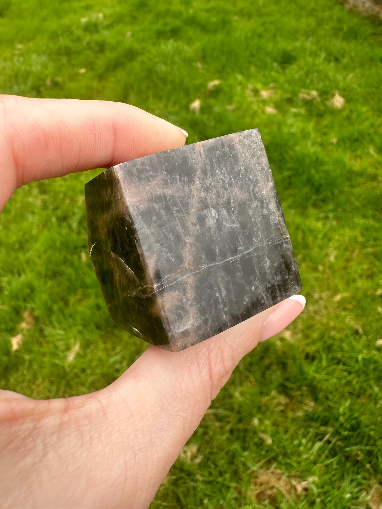 Black Moonstone Cube