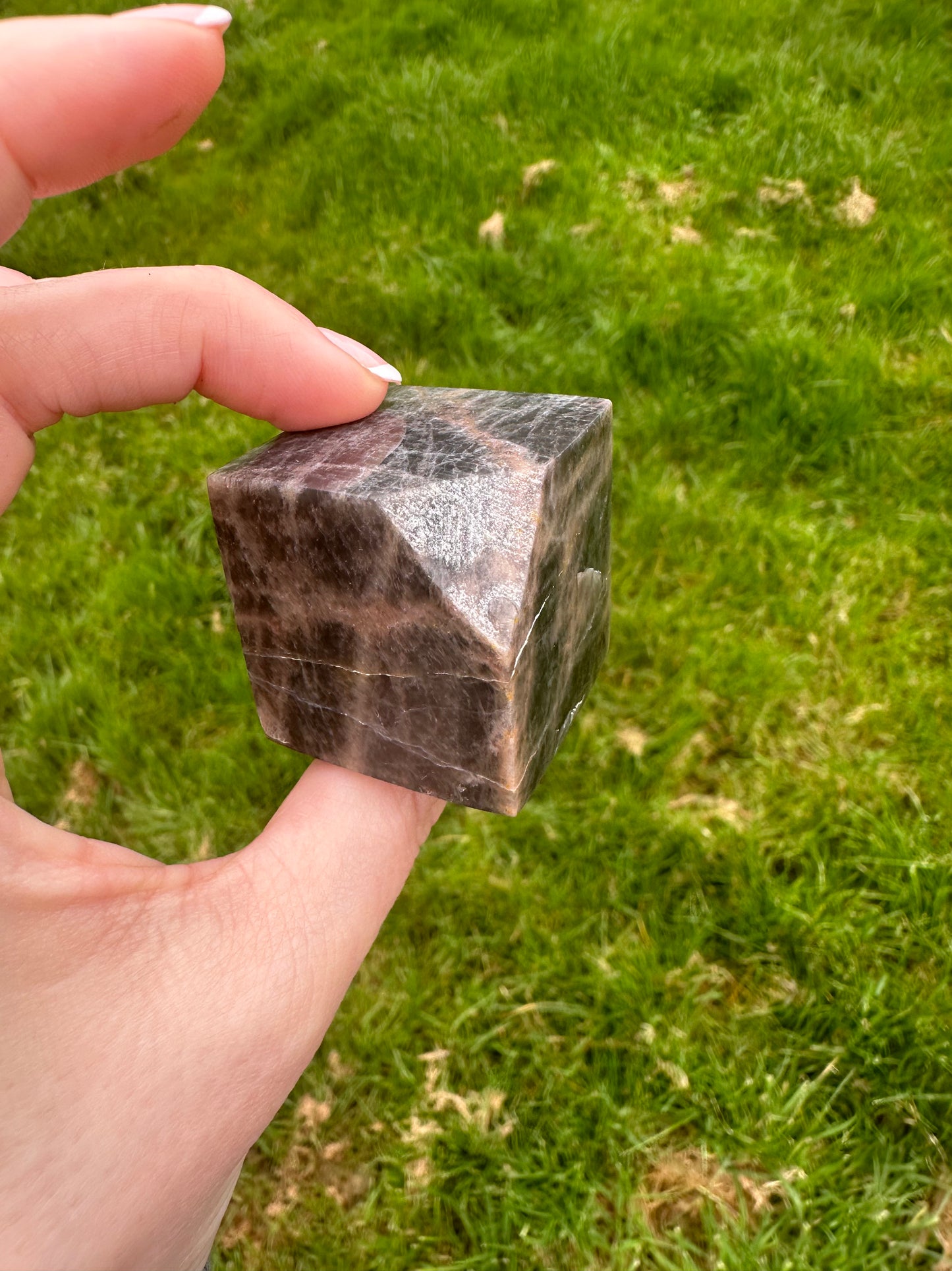 Black Moonstone Cube