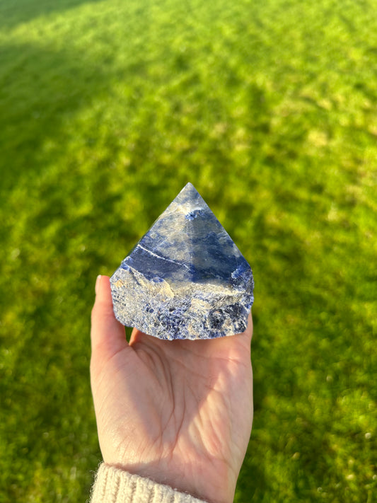 Sodalite Rough Polished Point