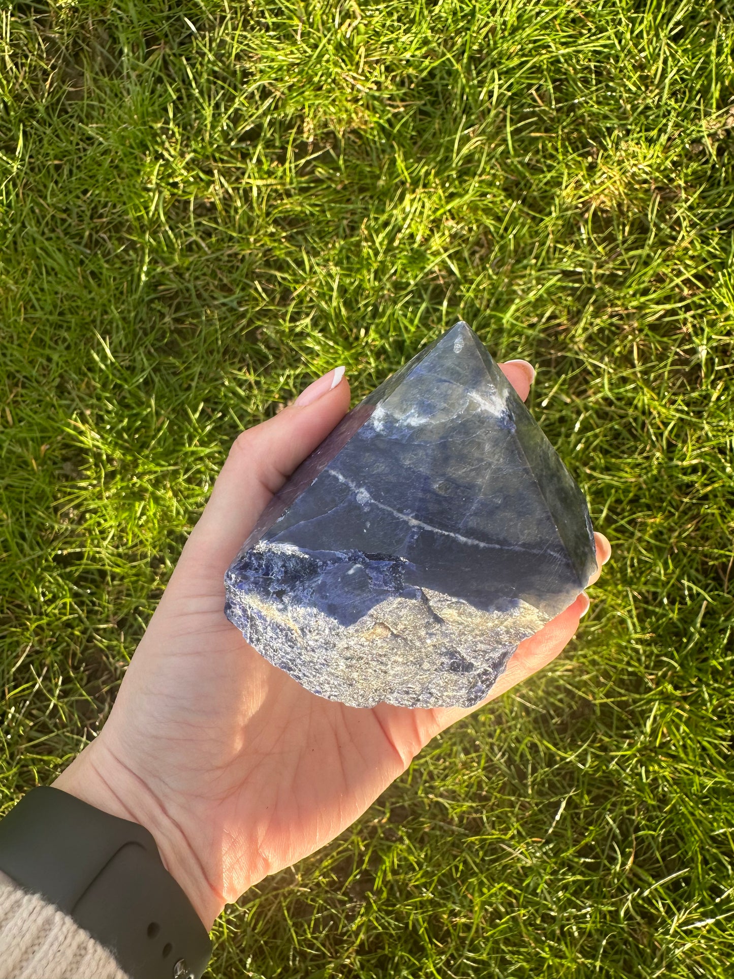 Sodalite Rough Polished Point