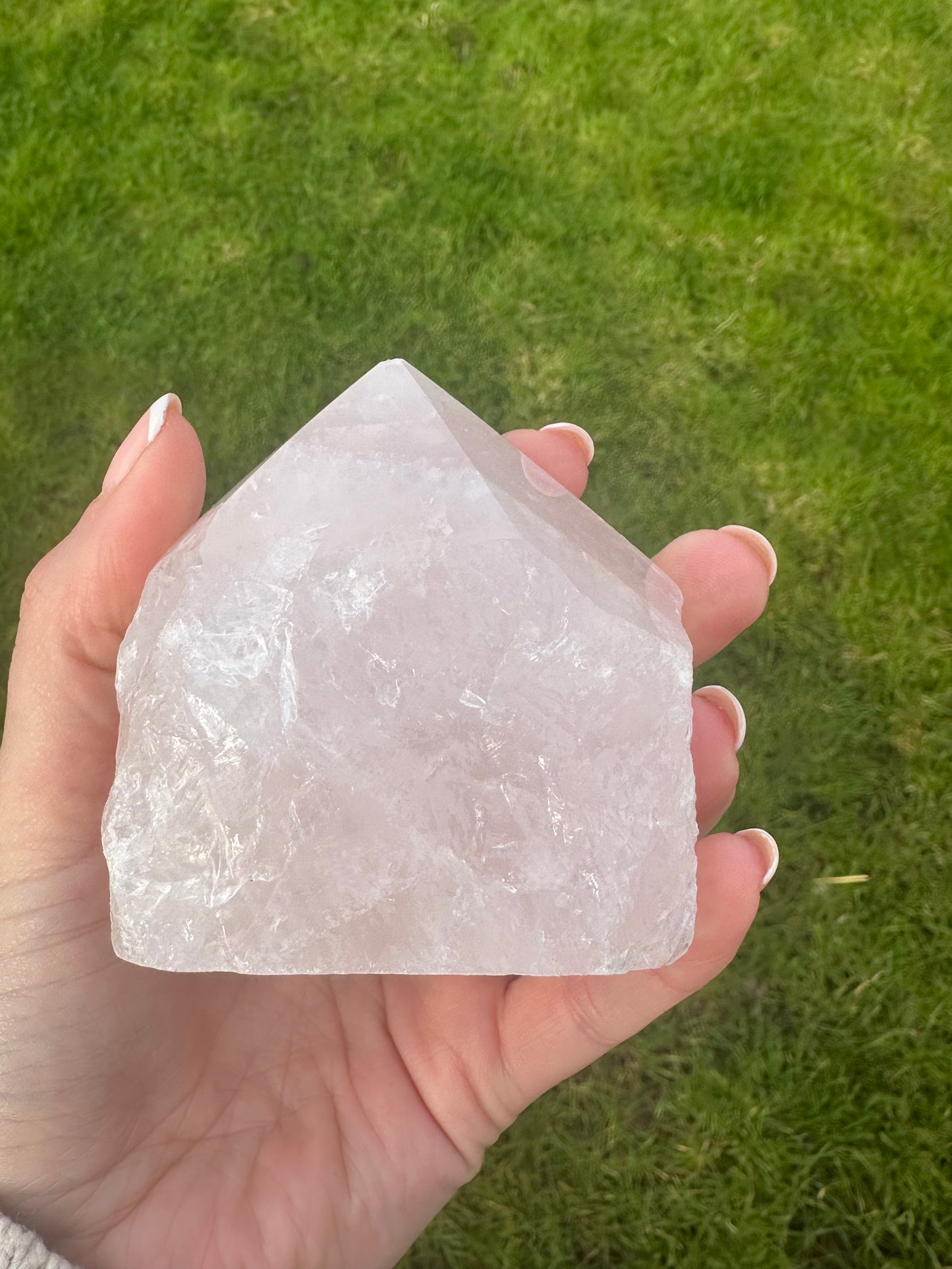 Rose Quartz Rough Polished Point