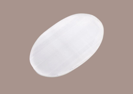 Selenite Flat Palmstone